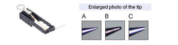 Low Damage Needle Probe Tip